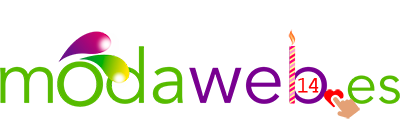 logotipo modaweb 14 aniversario